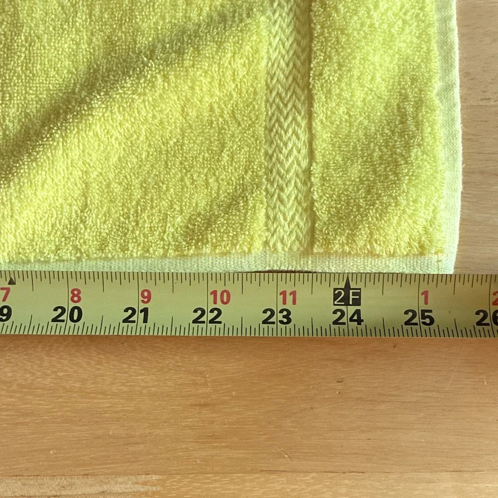 VTGTastemaker Ultra Touch Yellow Solid Textured Towel Set2pc HandTowel/Washcloth